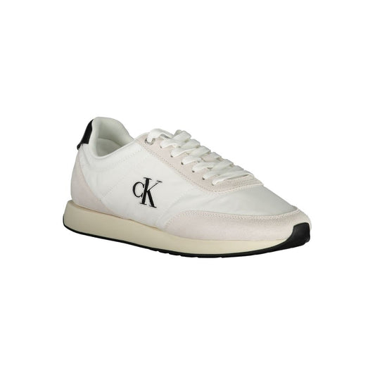 Calvin Klein White Polyester Men Sneaker - ClickThatClicks 