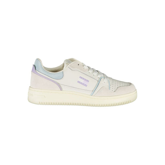 Tommy Hilfiger Bianco Polyurethane Women Sneaker - ClickThatClicks 