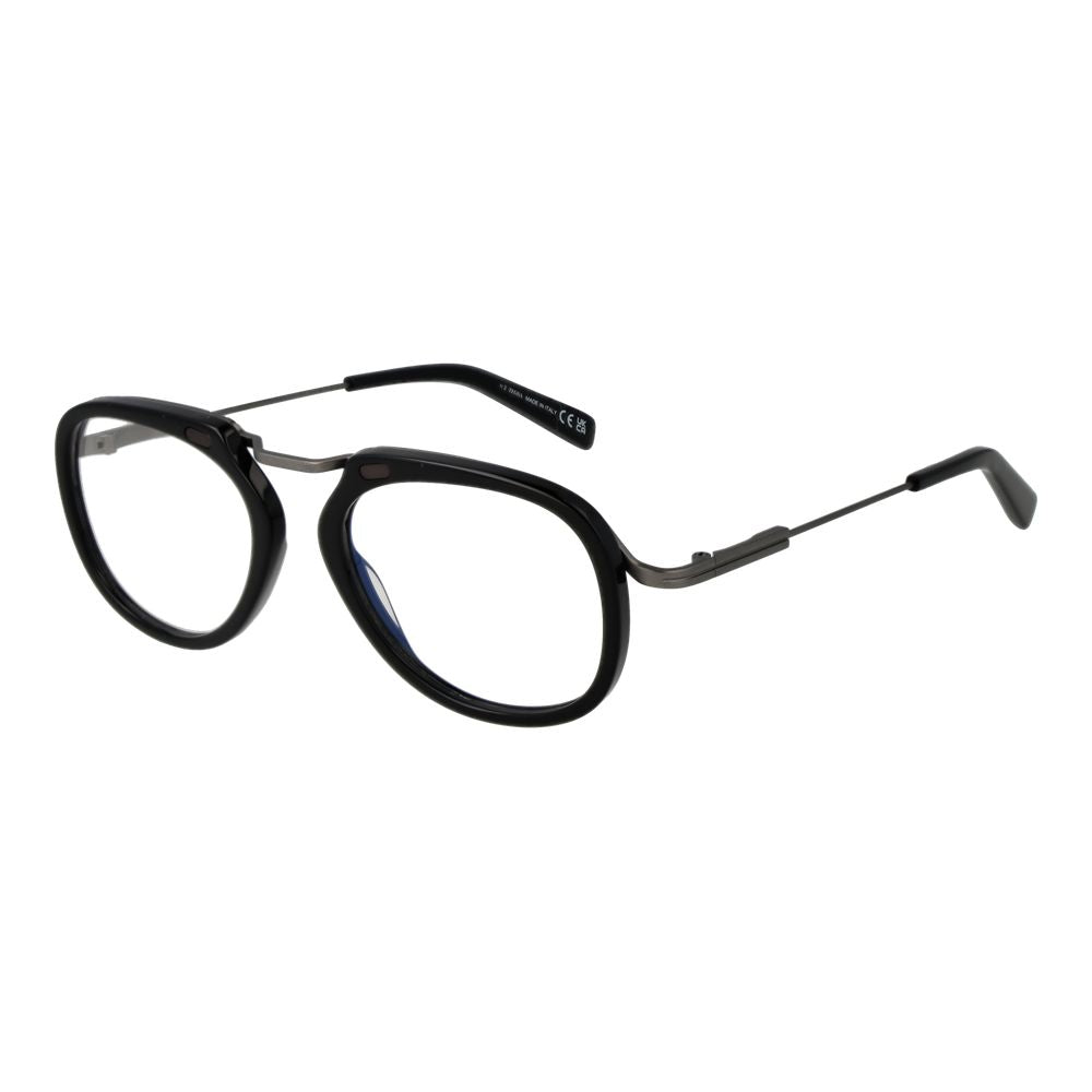 Ermenegildo Zegna Black Metal Glasses (Frames) - ClickThatClicks 