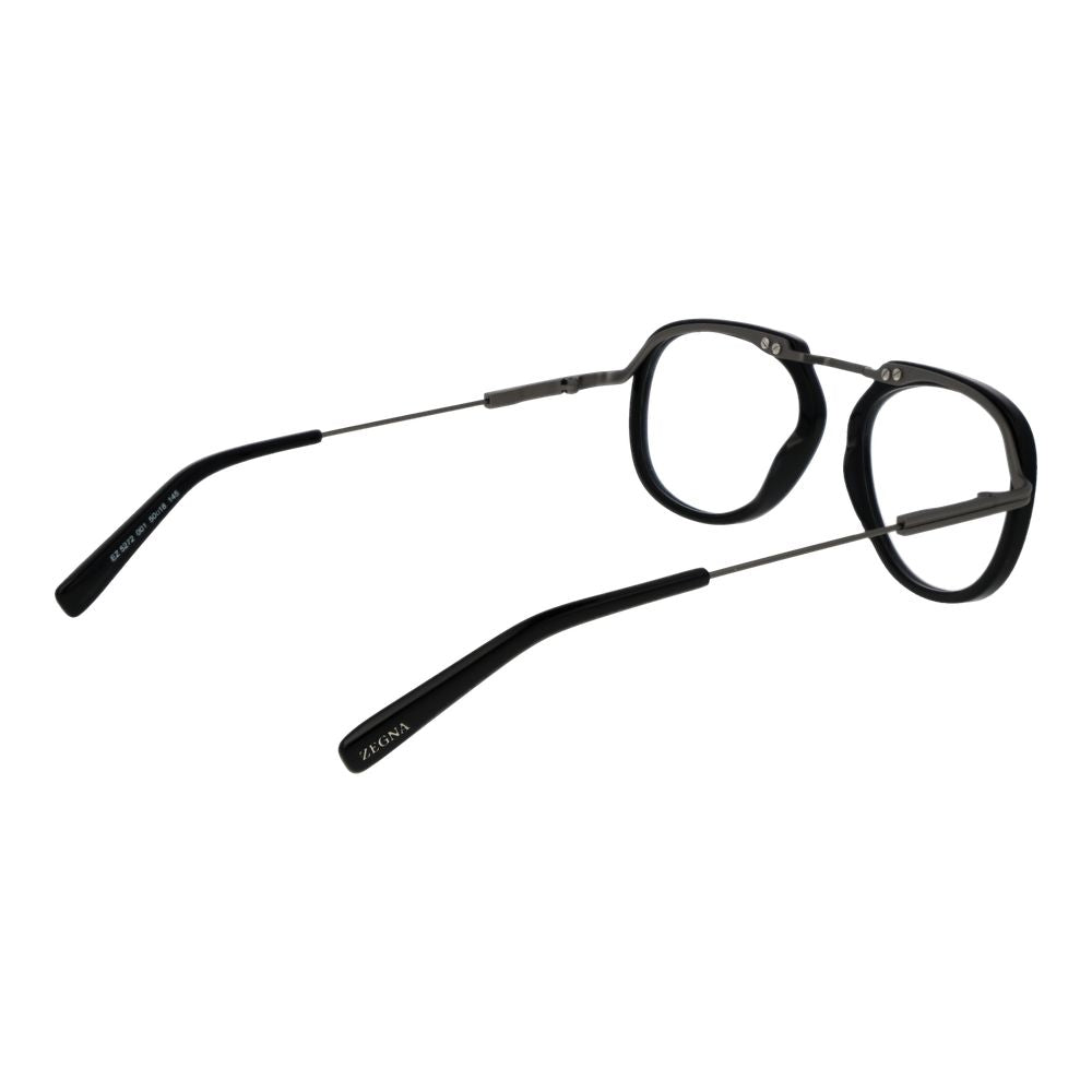 Ermenegildo Zegna Black Metal Glasses (Frames) - ClickThatClicks 