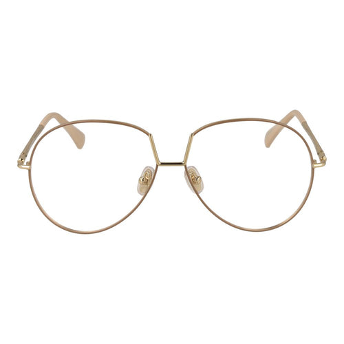 Max Mara Beige Metal Glasses (Frames) - ClickThatClicks 