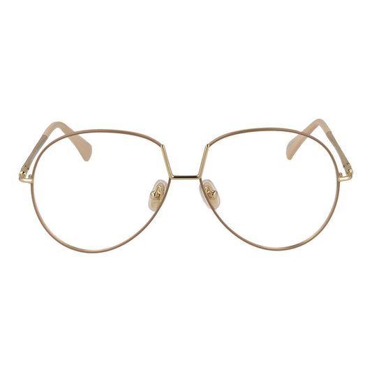 Max Mara Beige Metal Glasses (Frames) - ClickThatClicks 