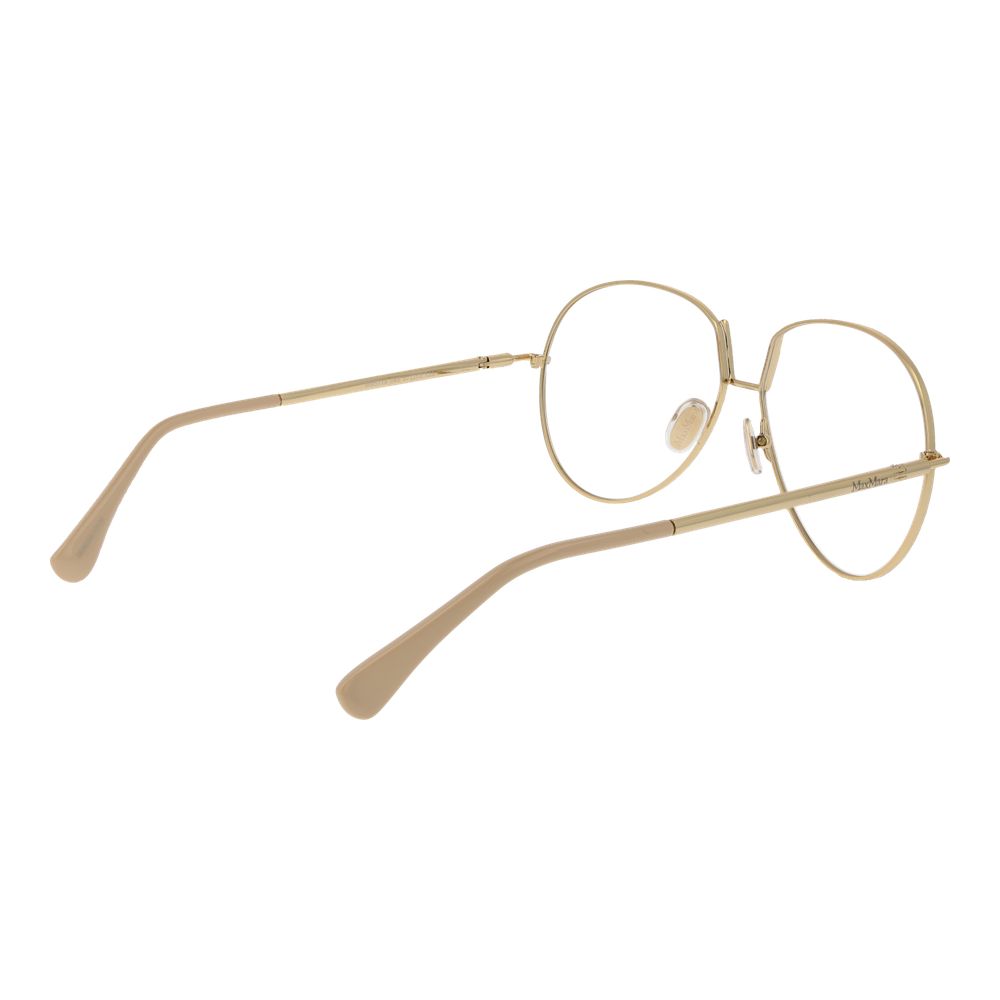 Max Mara Beige Metal Glasses (Frames) - ClickThatClicks 