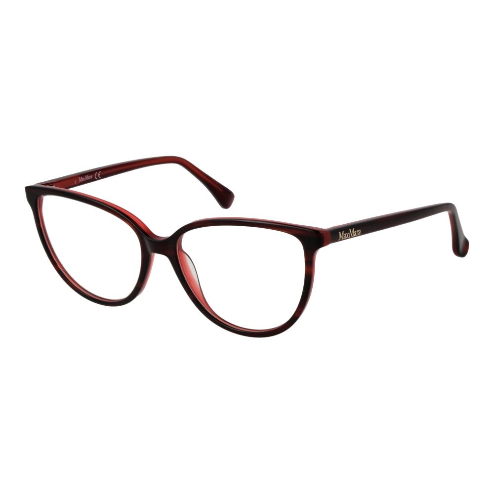 Max Mara Burgundy Acetate Glasses (Frames) - ClickThatClicks 