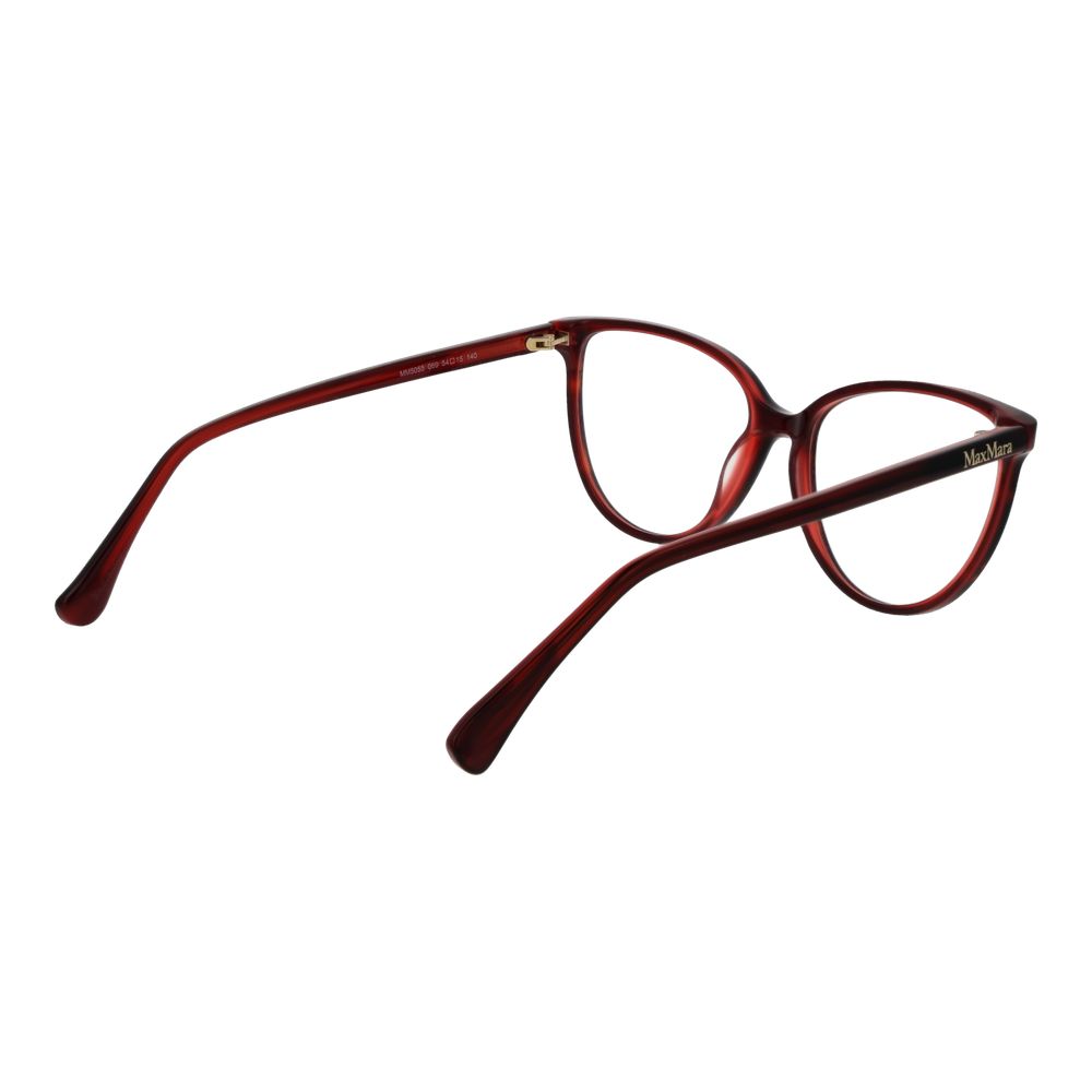 Max Mara Burgundy Acetate Glasses (Frames) - ClickThatClicks 