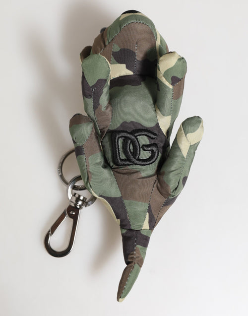 Dolce & Gabbana Camouflage Multicolor Animal Silhouette Keychain Keyring - ClickThatClicks 