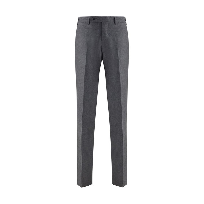 Germano Gray Fleece Wool Dress Pants