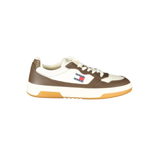 Tommy Hilfiger White Polyurethane Men Sneaker - ClickThatClicks 