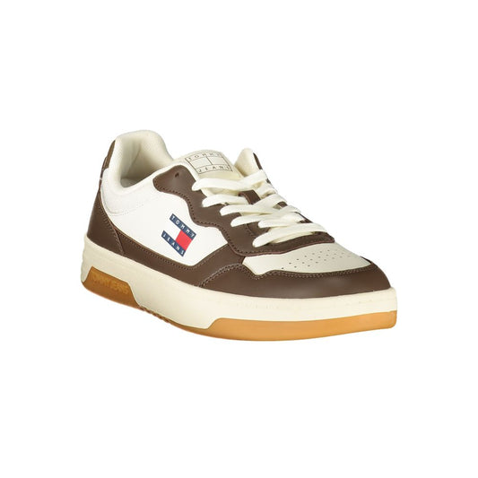 Tommy Hilfiger White Polyurethane Men Sneaker - ClickThatClicks 