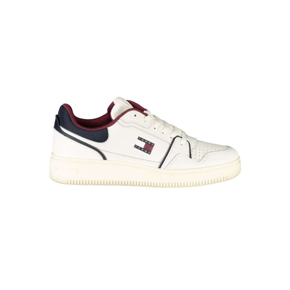Tommy Hilfiger Bianco Polyurethane Men Sneaker - ClickThatClicks 