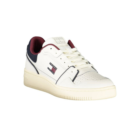 Tommy Hilfiger Bianco Polyurethane Men Sneaker - ClickThatClicks 