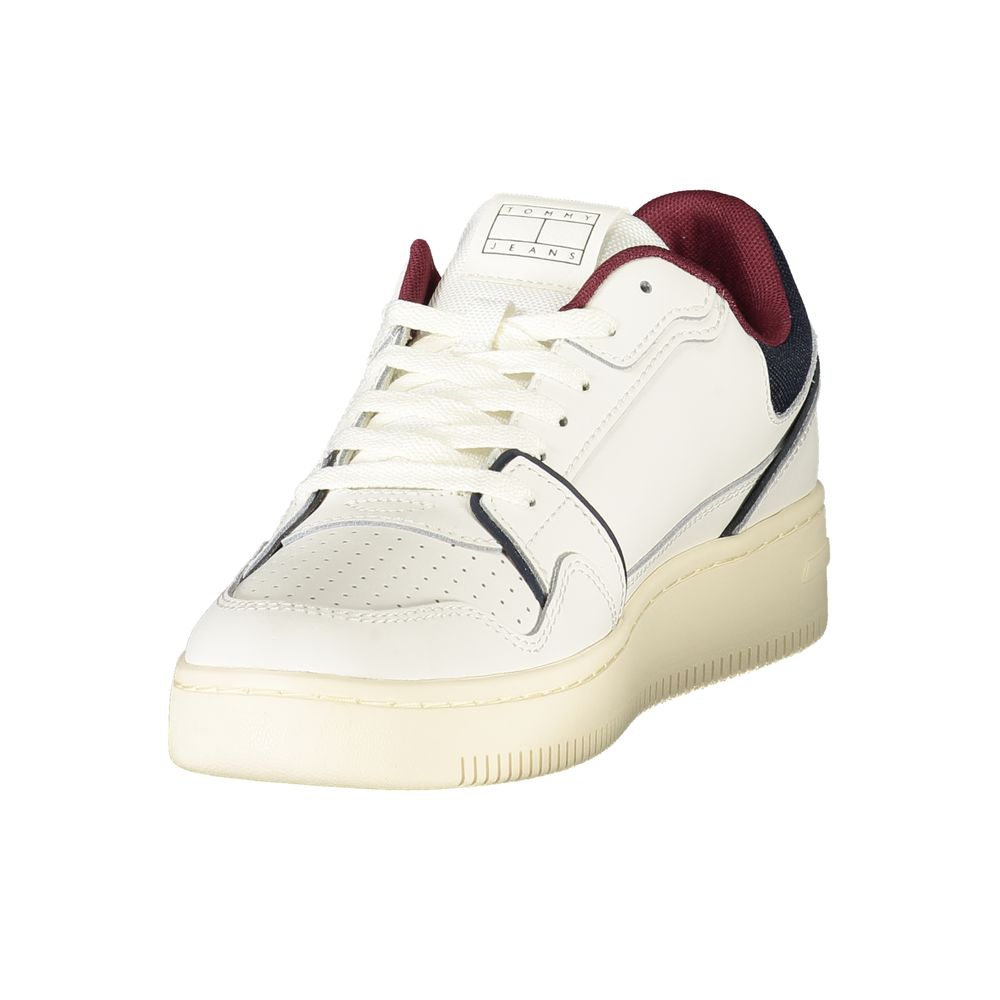 Tommy Hilfiger Bianco Polyurethane Men Sneaker - ClickThatClicks 