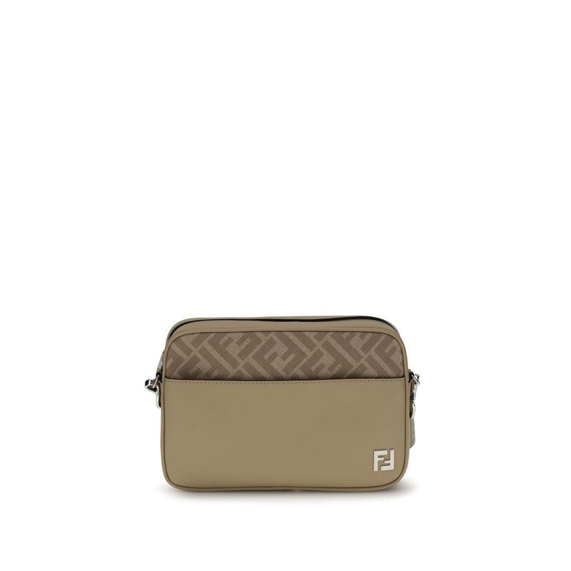 Fendi Beige Leather Shoulder Bag