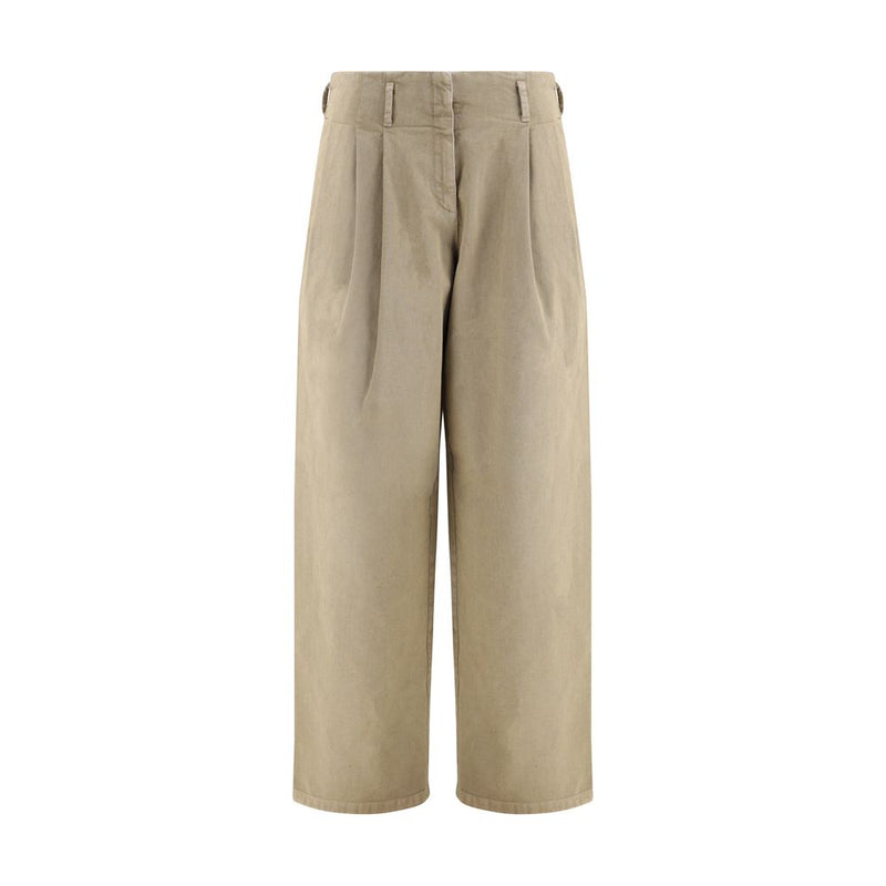 Golden Goose Bicolor Cotton Casual Pants