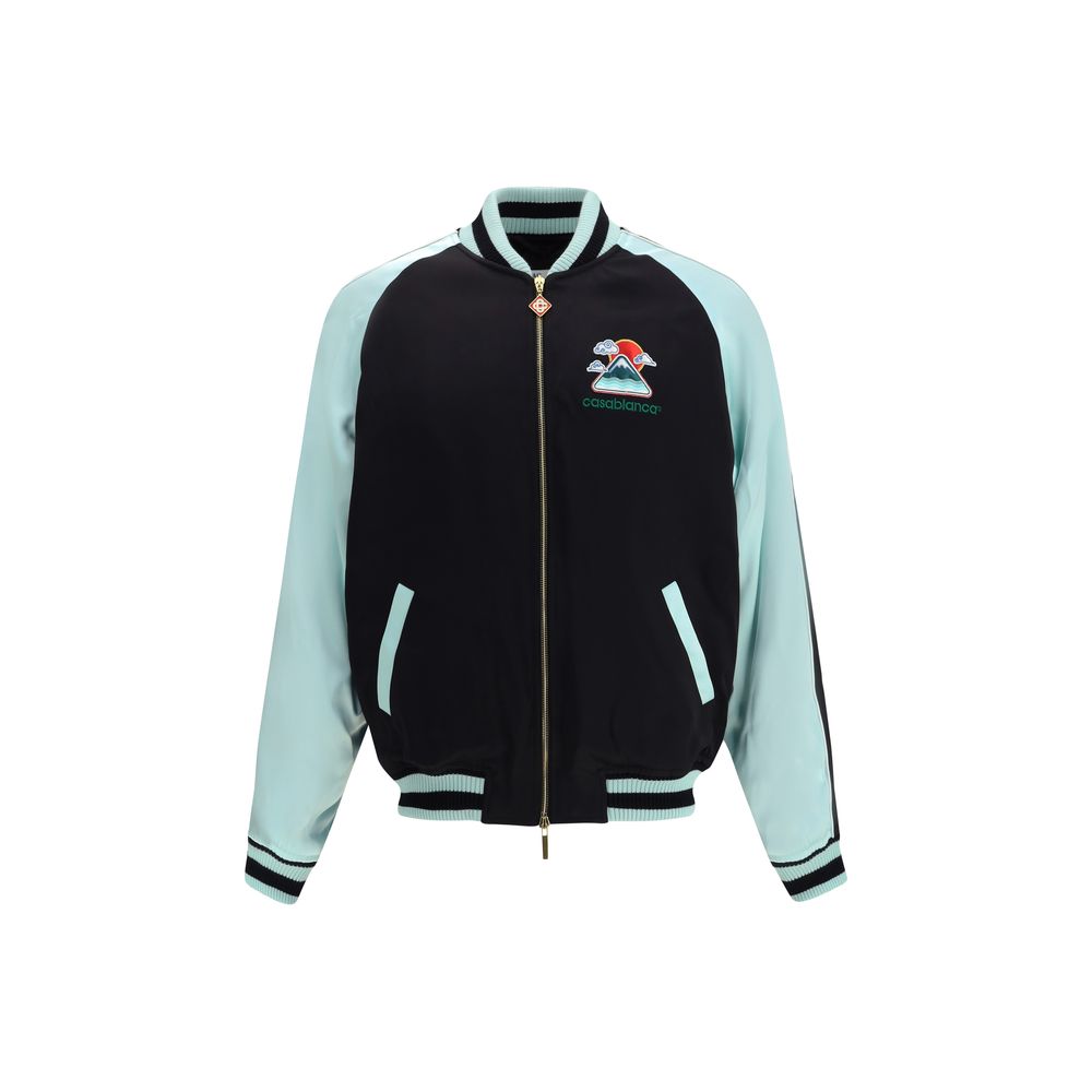 Casablanca Black Viscose Bomber