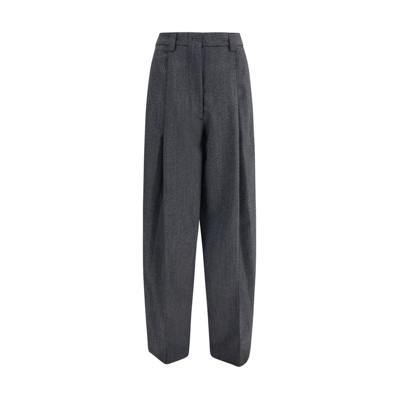 The Latest Gray Polyester Casual Pants