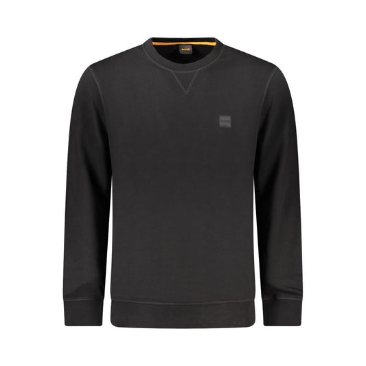 Hugo Boss Black Cotton Men Sweater - ClickThatClicks 