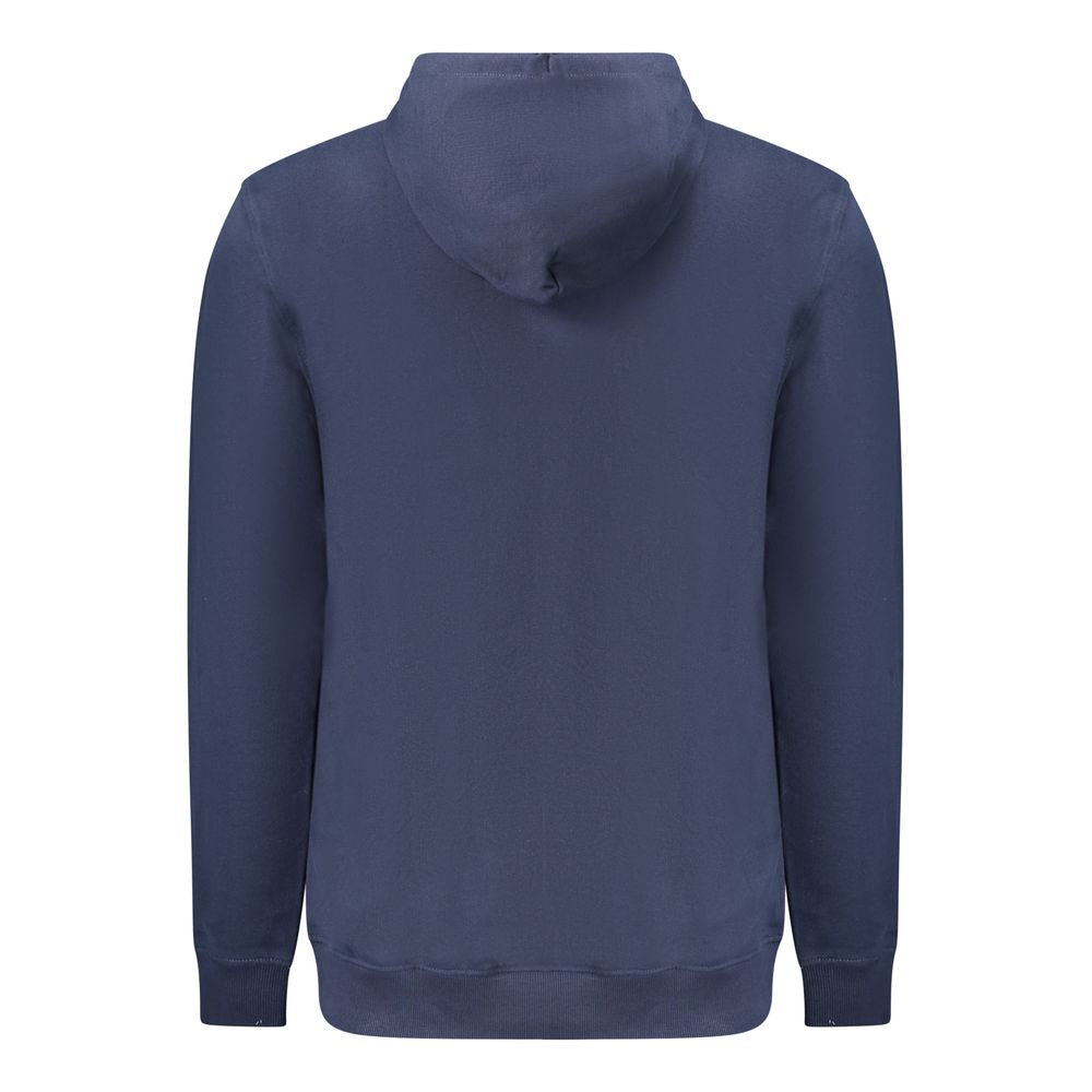Tommy Hilfiger Blue Cotton Men's Hooded Sweatshirt - ClickThatClicks 