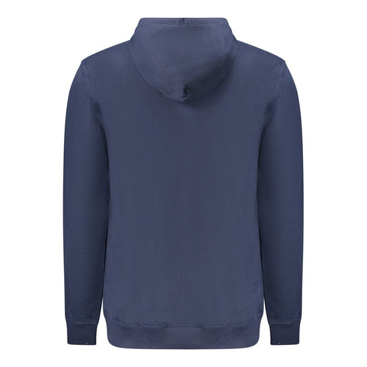 Tommy Hilfiger Blue Cotton Men's Hooded Sweatshirt - ClickThatClicks 