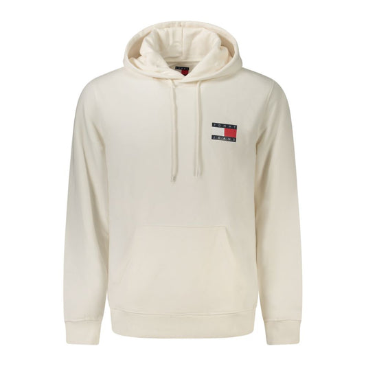 Tommy Hilfiger White Cotton Men's Hooded Sweatshirt - ClickThatClicks 
