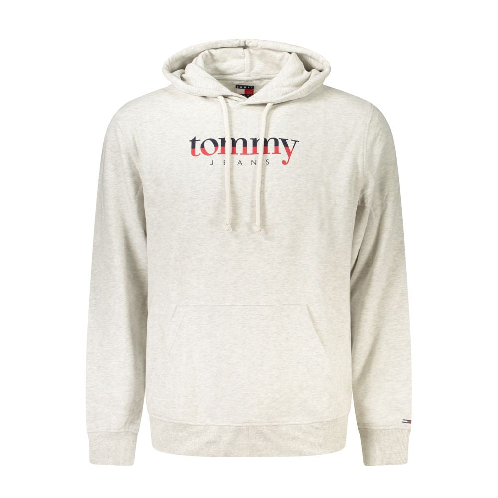 Tommy Hilfiger Gray Cotton Mens Hoodie - ClickThatClicks 