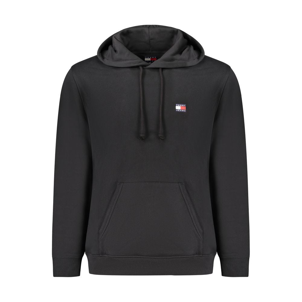 Tommy Hilfiger Black Cotton Men's Hoodie - ClickThatClicks 