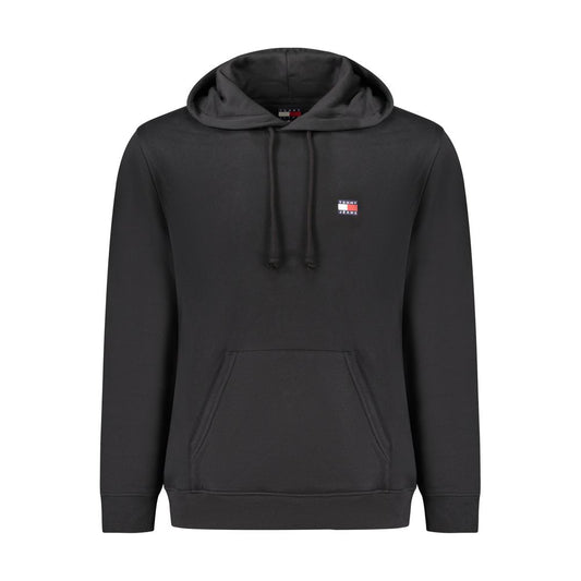 Tommy Hilfiger Black Cotton Men's Hoodie - ClickThatClicks 