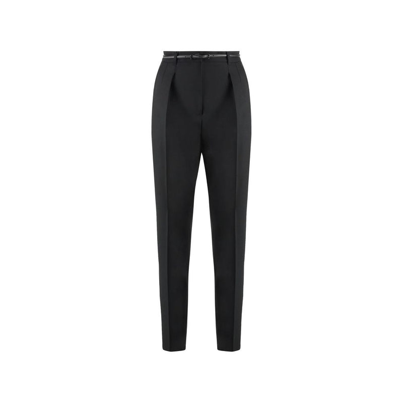 Max Mara Black Elastane Dress Pants