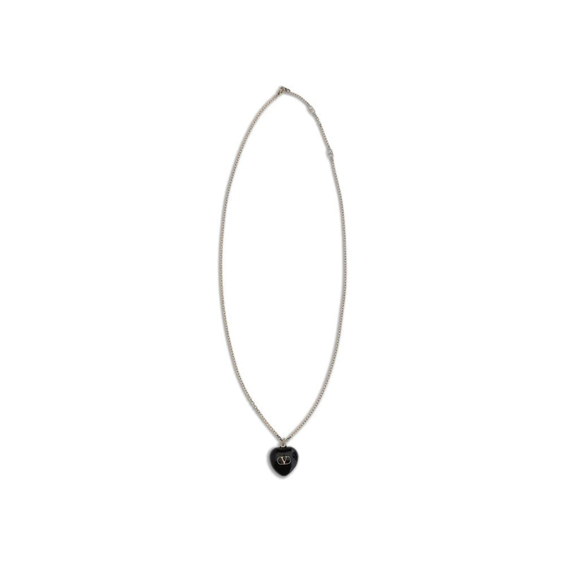 Valentino Garavani Black Metal Necklace