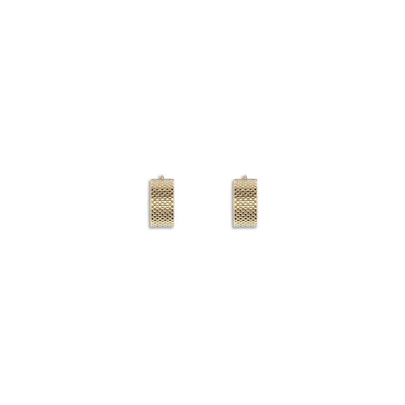 Jil Sander Gold Brass Earrings