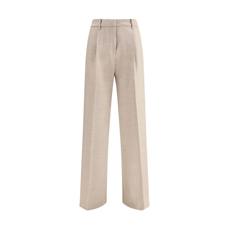 True Royal Beige Wool Casual Pants