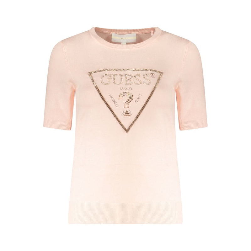 Guess Jeans Pink Viscose Sweater