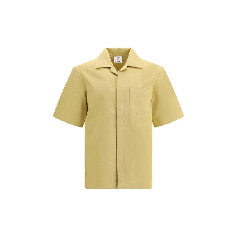 Casablanca Cream Cotton Shortsleeve Shirt