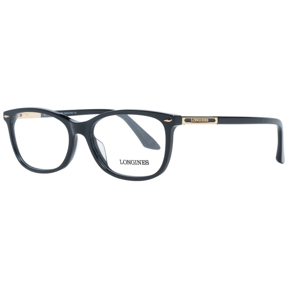 Longines Black Plastic Glasses (Frames) - ClickThatClicks 