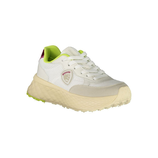 Blauer White Polyurethane Women Sneaker - ClickThatClicks 