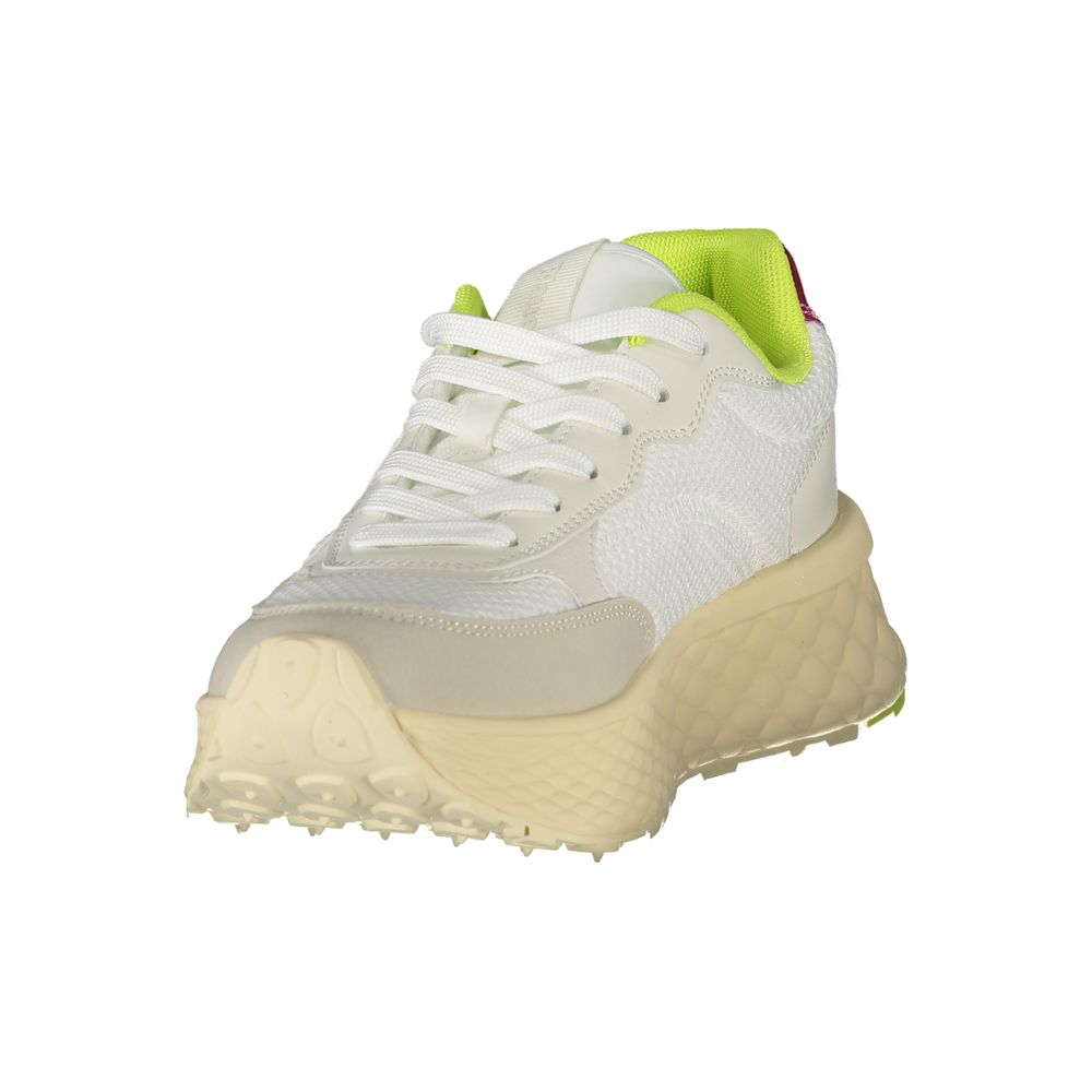 Blauer White Polyurethane Women Sneaker - ClickThatClicks 