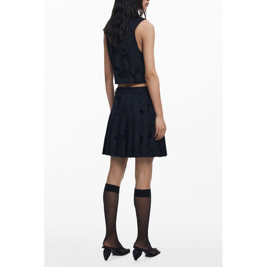 Desigual Black Polyester Women Skirt - ClickThatClicks 