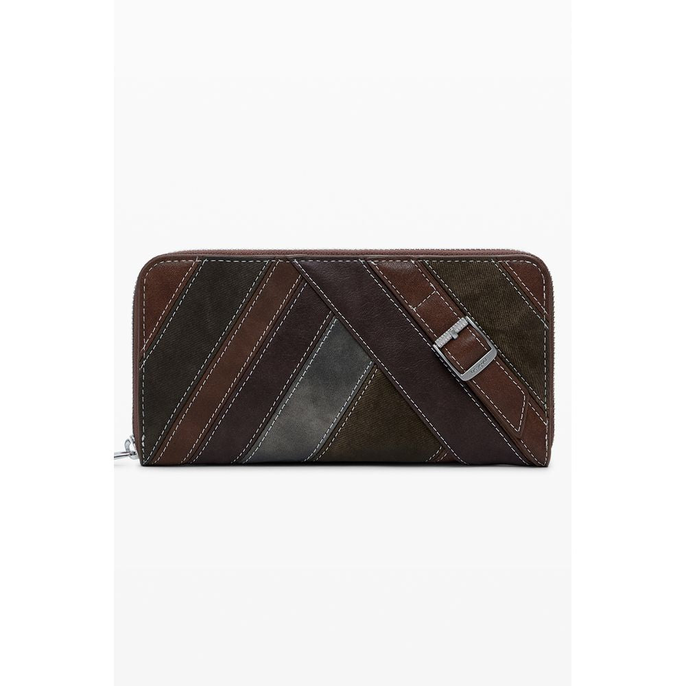 Desigual Marrone Poliuretano Women Wallet - ClickThatClicks 