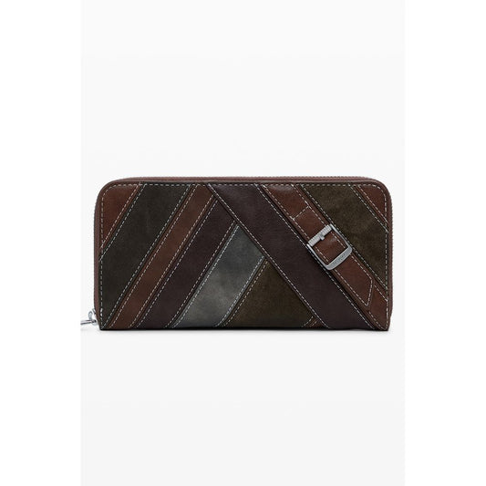 Desigual Marrone Poliuretano Women Wallet - ClickThatClicks 