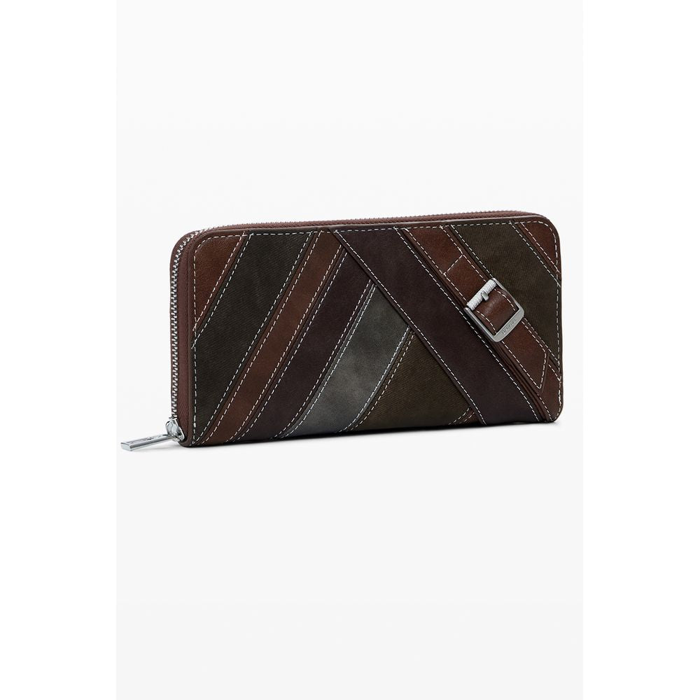 Desigual Marrone Poliuretano Women Wallet - ClickThatClicks 
