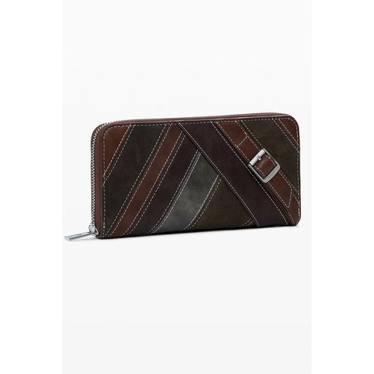 Desigual Marrone Poliuretano Women Wallet - ClickThatClicks 