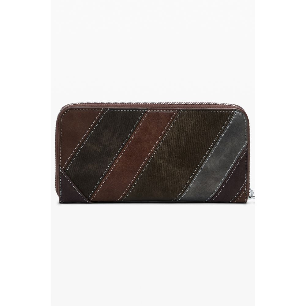 Desigual Marrone Poliuretano Women Wallet - ClickThatClicks 