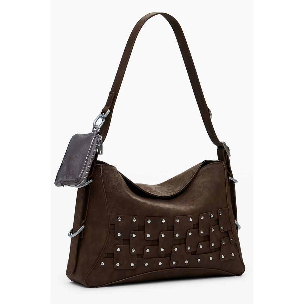 Desigual Marrone Poliuretano Women Handbag - ClickThatClicks 