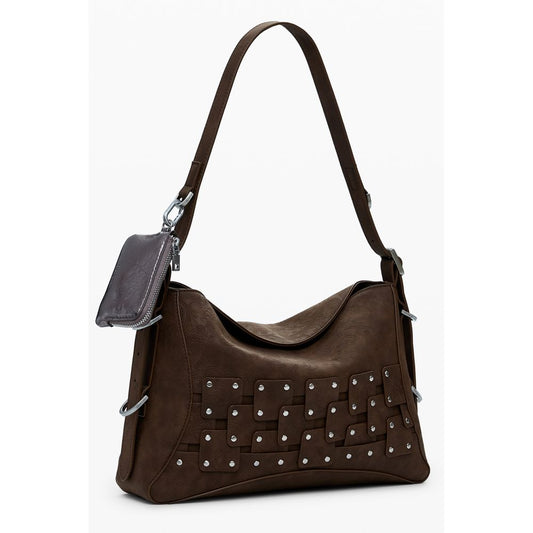 Desigual Marrone Poliuretano Women Handbag - ClickThatClicks 