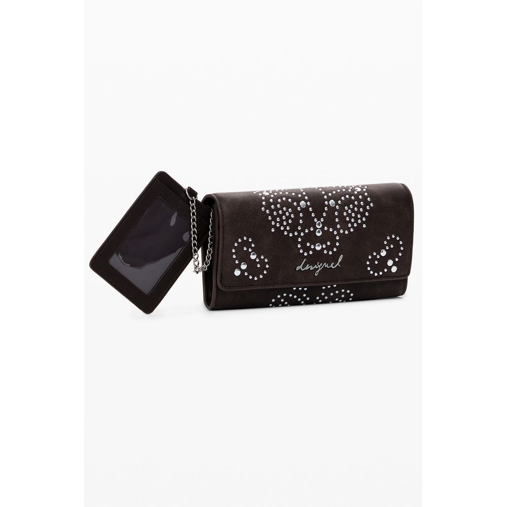 Desigual Marrone Poliuretano Women Wallet - ClickThatClicks 