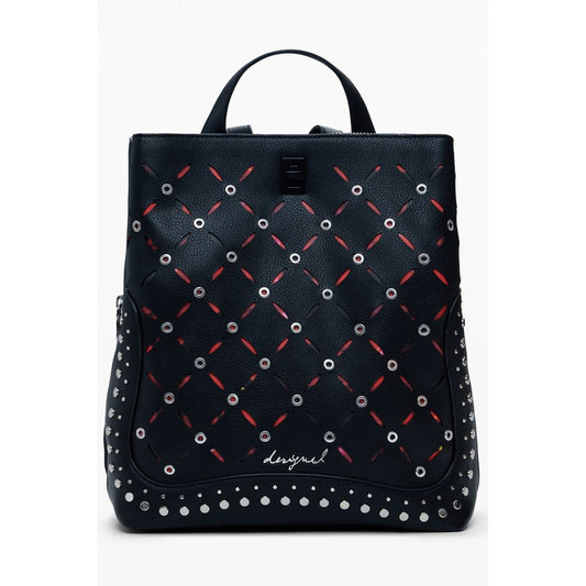 Desigual Nero Polyurethane Women Mini Backpack - ClickThatClicks 