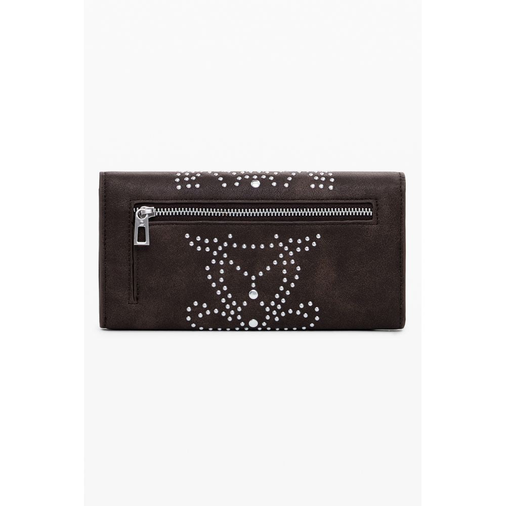 Desigual Marrone Poliuretano Women Wallet - ClickThatClicks 