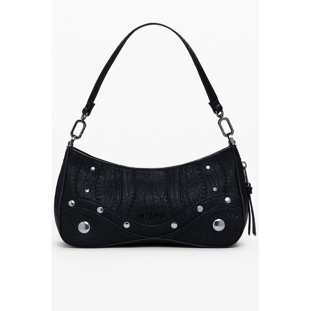 Desigual Black Polyurethane Women Handbag - ClickThatClicks 
