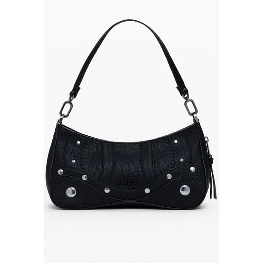 Desigual Black Polyurethane Women Handbag - ClickThatClicks 