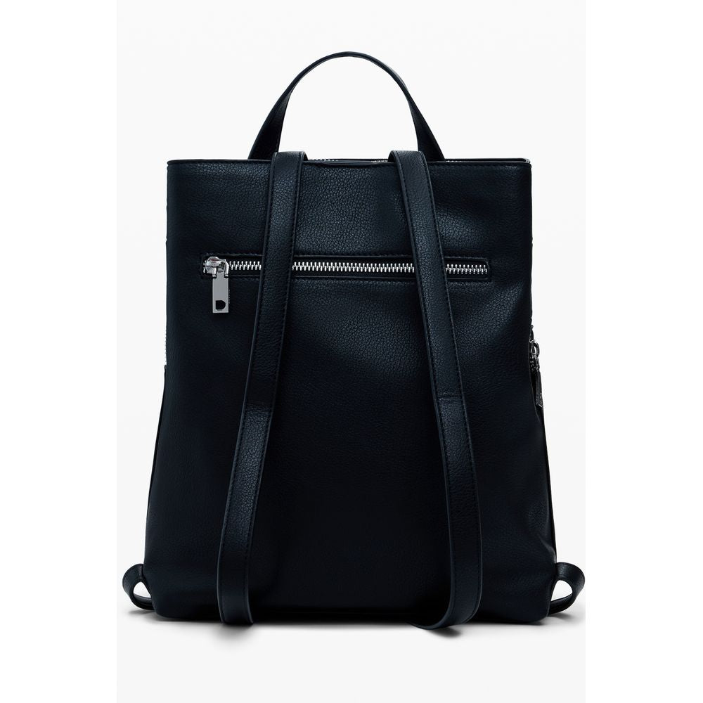 Desigual Nero Polyurethane Women Mini Backpack - ClickThatClicks 
